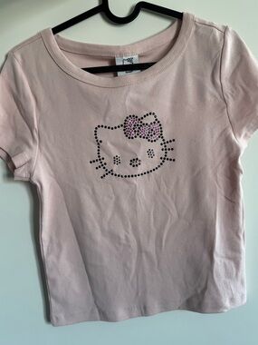Hello Kitty Pink T-shirt with Rhinestones- New With Tags